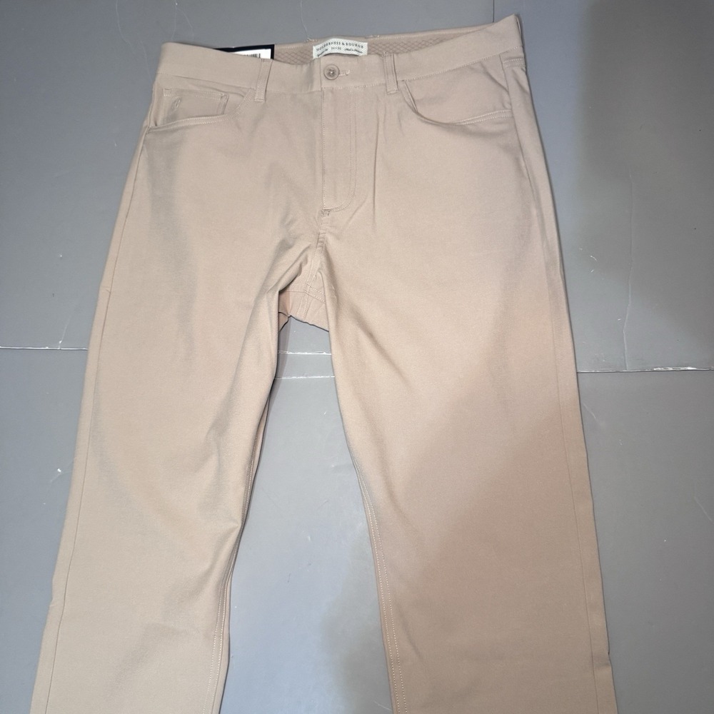 Holderness & Bourne The McDaniel Pant Mens 34 30 Golf Pants Fescue Beige Stretch